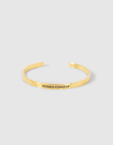Armreif mit graviertem Schriftzug Bangle up x I.Code