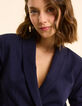 Veste de costume marine faux-uni I.Code-7