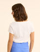 White short-sleeved maxi bird T-shirt I.Code-5