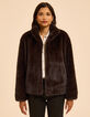 I.Code brown cocooning coat-3