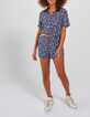 I.Code navy tachist print playsuit-1