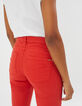I.Code carnelian red slim jeans-5