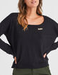 Pull noir tricot avec boutons manches I.Code-1