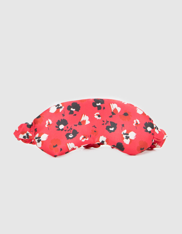 Masque de nuit rouge imprimé floral I.Code-1