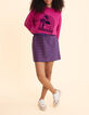 Sweat rose coucher de soleil velours floqué I.Code-4