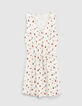 I.Code off-white portrait print dress-1