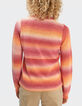 I.Code soft pumpkin knit sweater with ruff collar-3