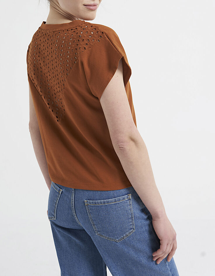 Camiseta caramelo bordado encaje espalda I.Code-3