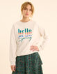 Sweat écru message multicolore I.Code-3