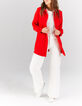 I.Code cherry non-lined coat-6