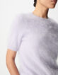 Fliederfarbener Kaschmir-Strickpullover f&uuml;r Damen-4
