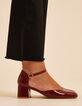 I.Code black cropped flared jeans, double heart belt loops Jessica-8