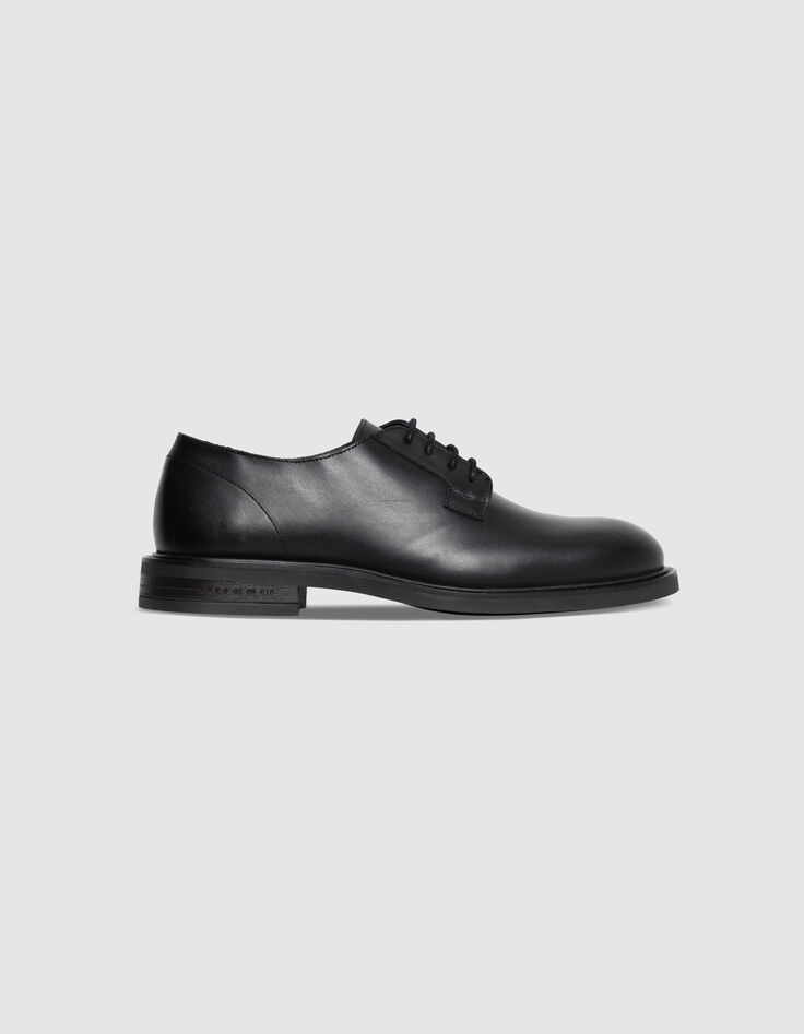Schwarzes Leder Derbies Herren-1