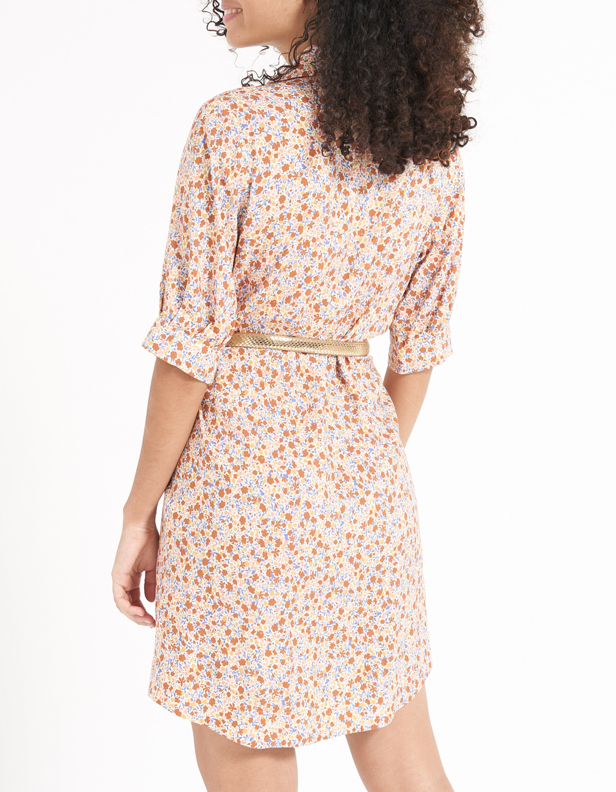 Flower shirt dress 2025