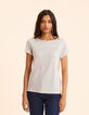 I.Code white sailor stripe T-shirt with buttons-4