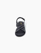 Zwarte sandalen lakleer croco-effect studs I.Code-2