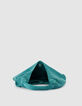 Hobo Tasche gr&uuml;n weiches Samt Leder Damen-5