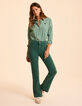 Jean flare vert I.Code-2