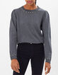 Jersey gris jaspeado cuello con tachuelas I.Code-4