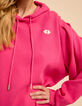 Roze sweathoodie borduursel dubbel hart I.Code-4