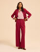 Chemise rose motif rayures et broderies Alexandra I.Code-8