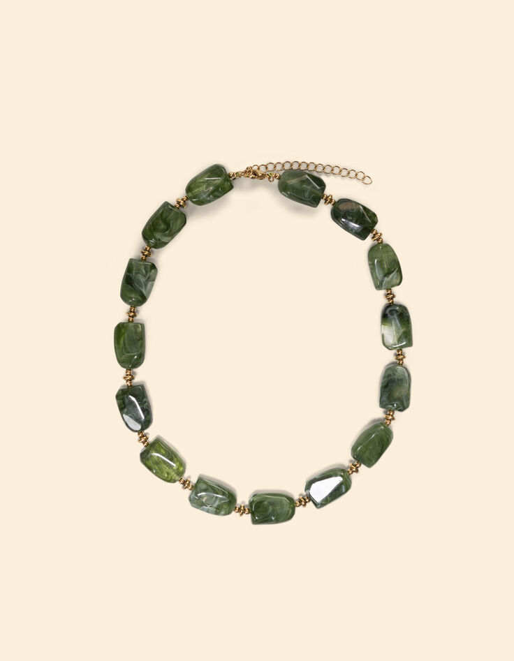 Grünes Perlenhalsband I.Code-2