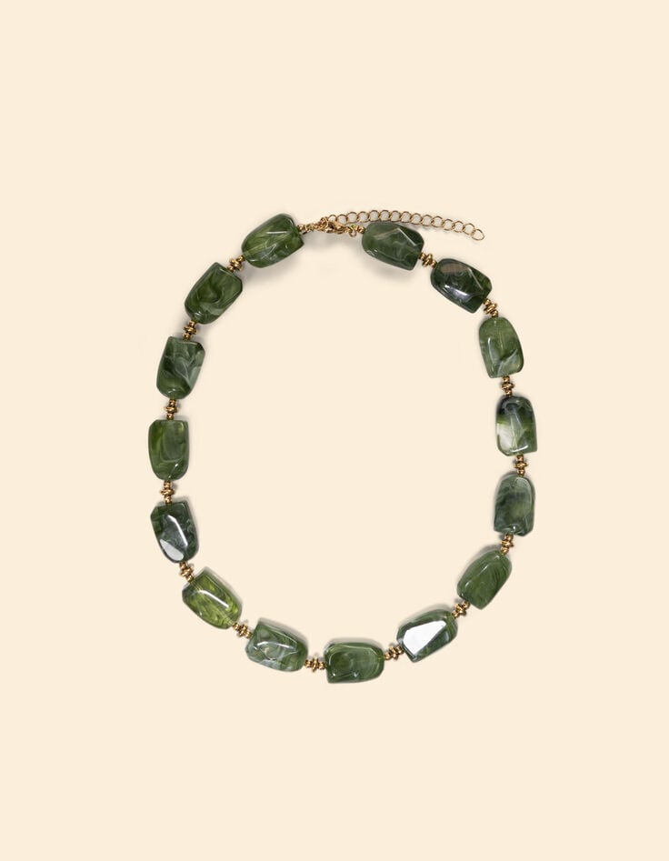 Grünes Perlenhalsband I.Code-2 Grünes Perlenhalsband I.Code-2