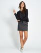 Veste noire à capuche amovible I.Code-6