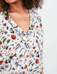 Vestido blanco roto flores indias ﻿I.Code-4