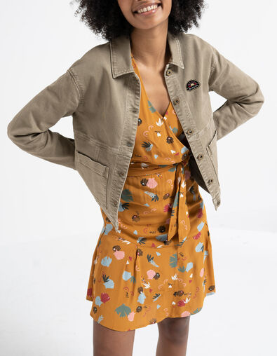 Veste en jean kaki I.Code
