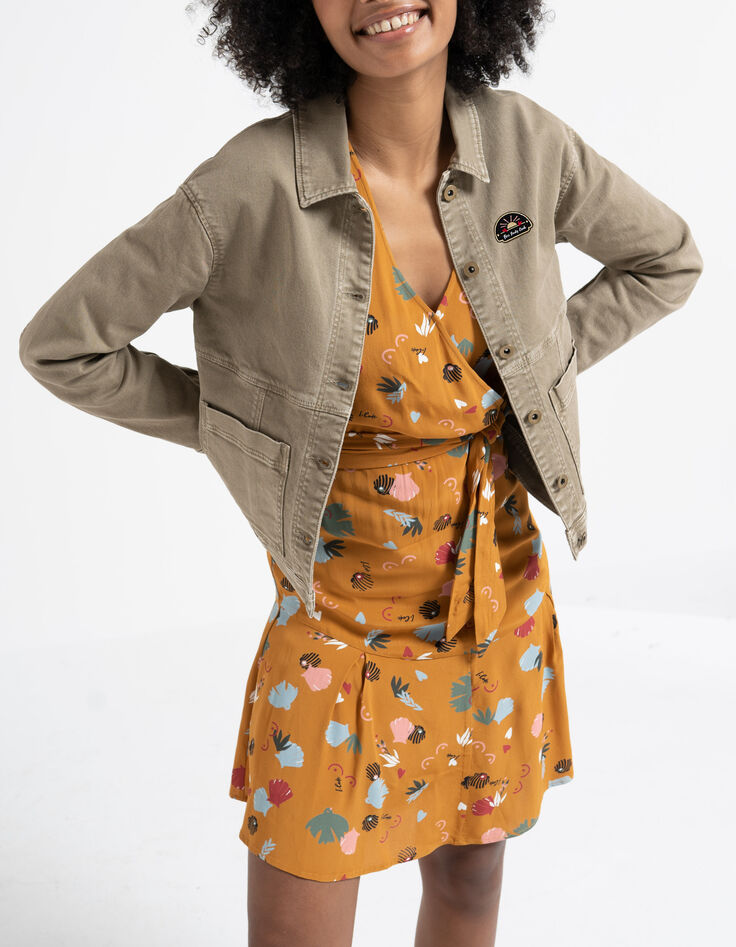 Veste en jean kaki I.Code-1
