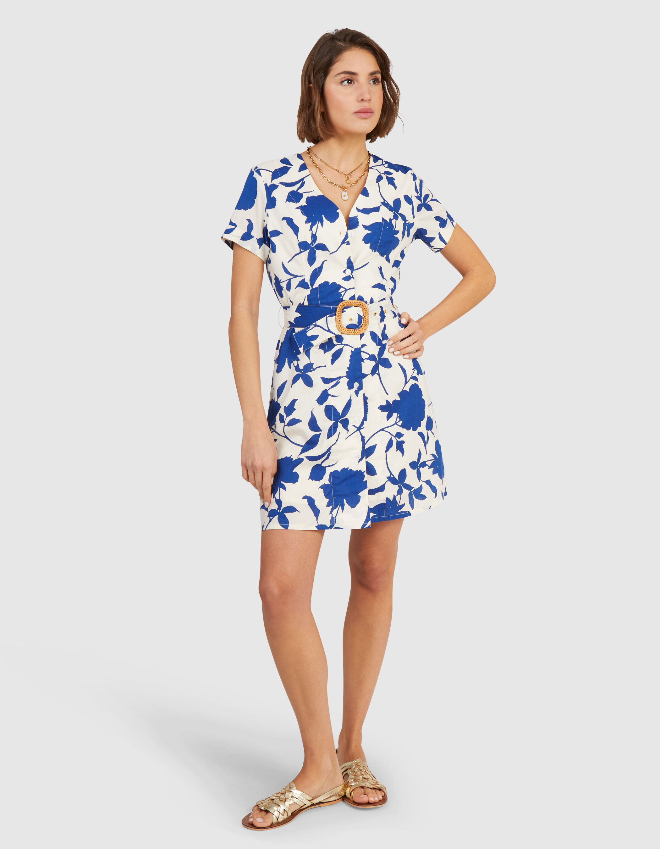 Robe chemise imprimé top