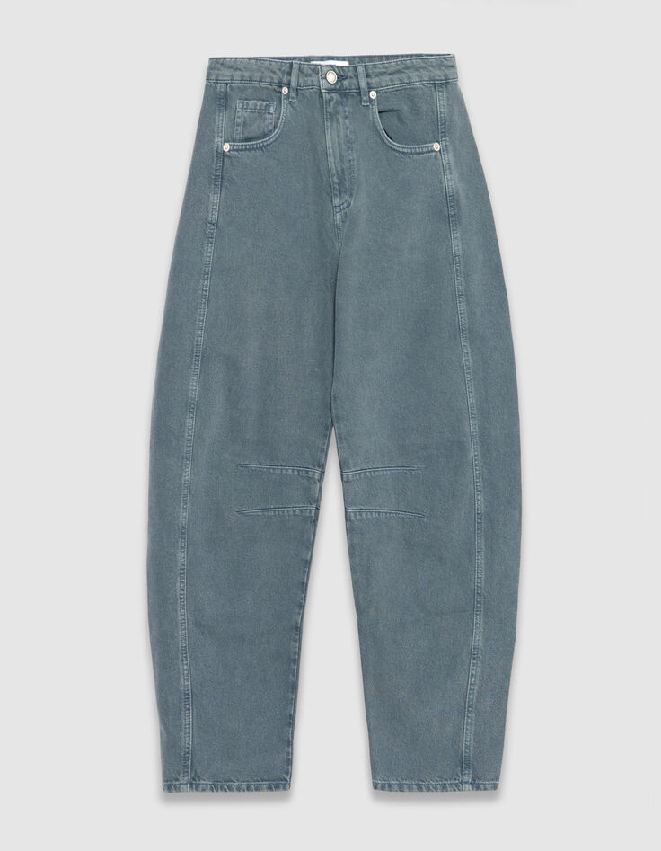 Damen 7/8 Gabrielle blau Barrel Jeans-8