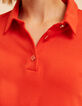 Robe rouge col chemise maille I.Code-6