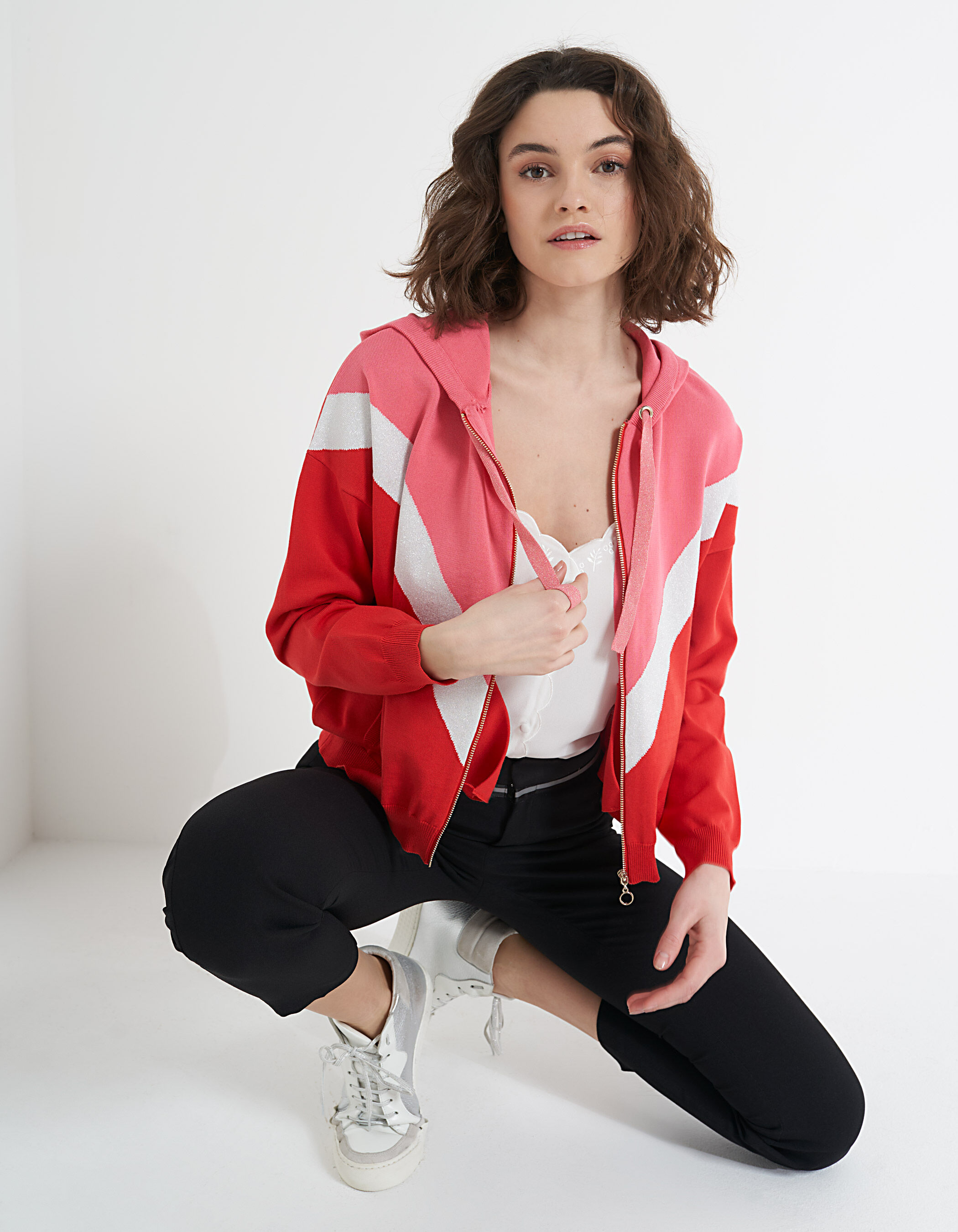 Peach sales colour cardigan