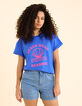 T-shirt bleu message visuel coquillage I.Code-3