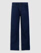Damen Jeans gerade blau schwarz powerstretch cropped-6