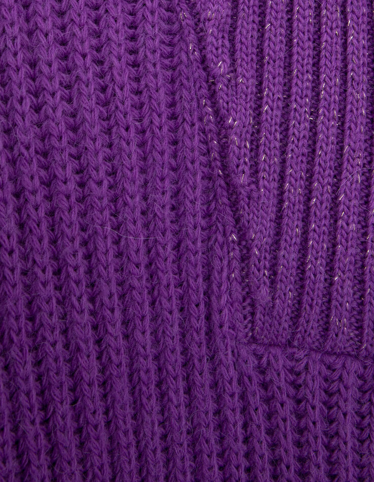 Dark purple gebreide schipperstrui I.Code-6 Dark purple gebreide schipperstrui I.Code-6