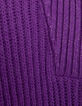 Dark purple gebreide schipperstrui I.Code-6 Dark purple gebreide schipperstrui I.Code-6