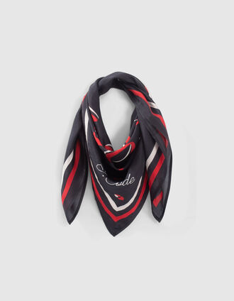 Foulard marine motifs cœur bisous I.Code