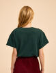Groen T-shirt metallic tekst I.Code-4