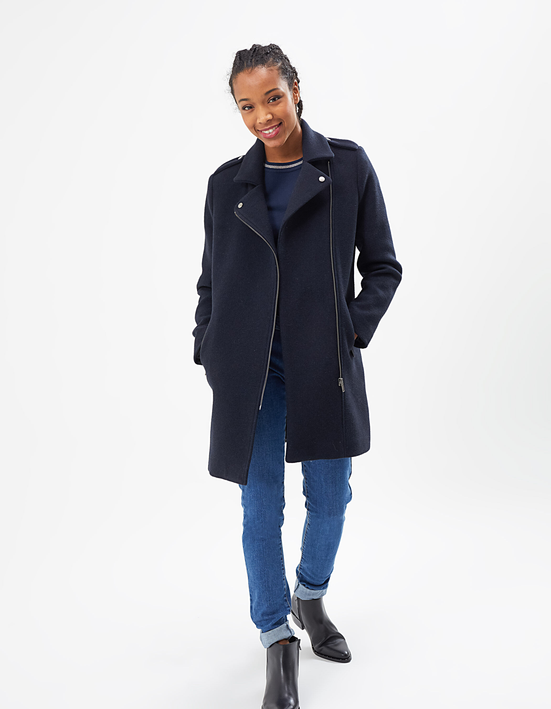 Esprit navy coat online