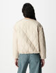 Sous-doudoune beige oversize Femme-4
