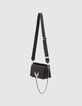 Die 111 Romy Tasche schwarz Leder metalleries silber Damen-2