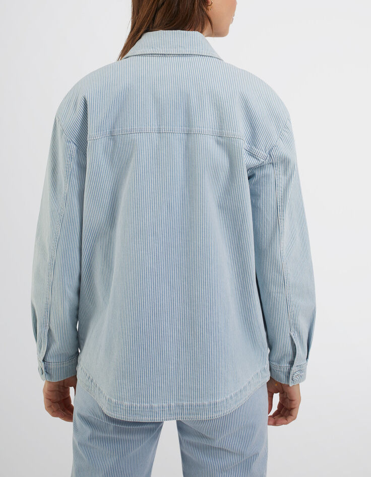 Blaue Jacke mit schmalen weißen Streifen I.Code-2