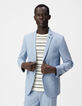 Hellblaue Faux-Uni-Anzugjacke TRAVEL SUIT Herren-3