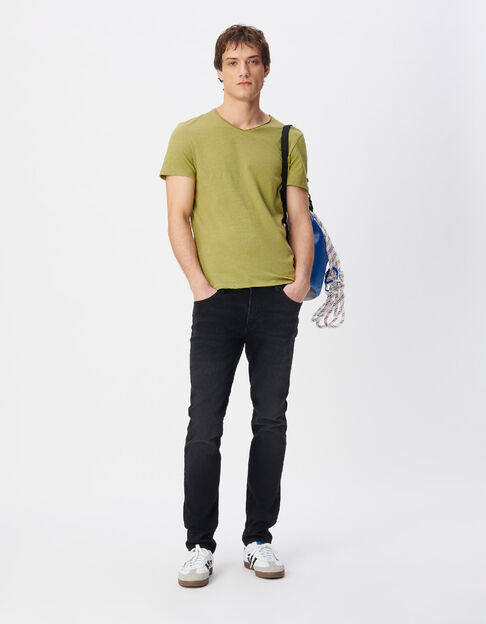 POWER STRETCH schmale schwarze Jeans Ziggy Herren - IKKS