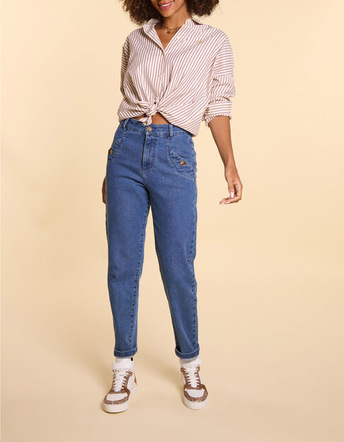 Jean slouchy bleu authentique I.Code