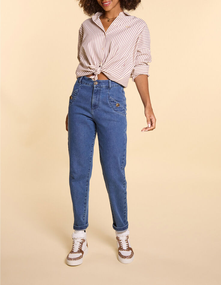 Jean slouchy bleu authentique I.Code-1