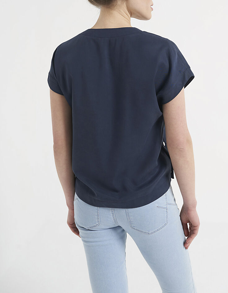 I.Code navy top with side press studs-6